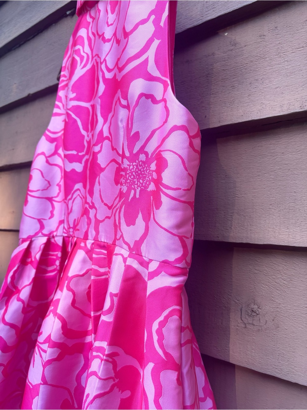 NWT Lilly Pulitzer Marria Satin Jacquard Maxi Dress Parigi Pink Floral Size 8 - Picture 9 of 16